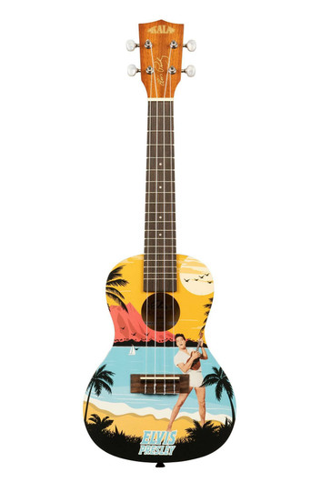 Kala Learn To Play Elvis Blue Hawaii konserttiukulele (uusi)
