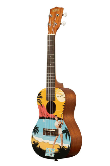 Kala Learn To Play Elvis Blue Hawaii konserttiukulele (uusi)