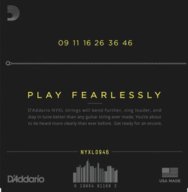 D'Addario NYXL sähkökitaran kielet 9-46 (uusi)
