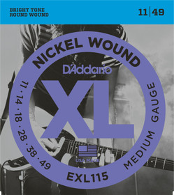 D'Addario EXL115 sähkökitaran kielet 011-049 (uusi)