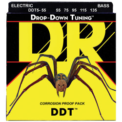 DR Strings DDT5-55 (55-135) 5-kielisen basson kielet (uusi)