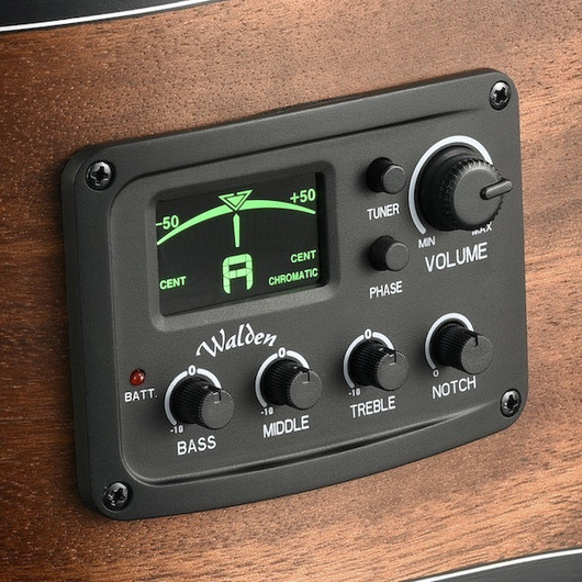 Walden N550EW klassinen elektroakustinen kitara + gig bag (uusi)