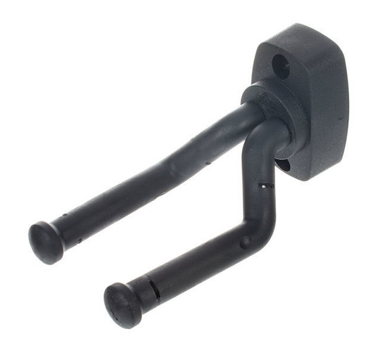 K&M 16280 Seinäteline kitaralle tai bassolle musta (uusi)