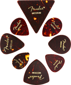 Fender Classic Celluloid Shape Medley 8 kpl plektrasetti (uusi)