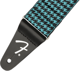 Fender Houndstooth Jacquard Teal kitarahihna (uusi)