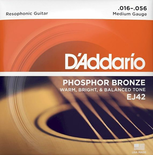 D'Addario  EJ42 016-056 phbrz kielet dobrolle tai banjolle (uusi)