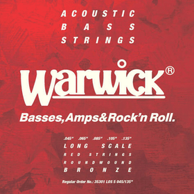 Warwick Red Label 45-135 akustisen basson kielet (uusi)