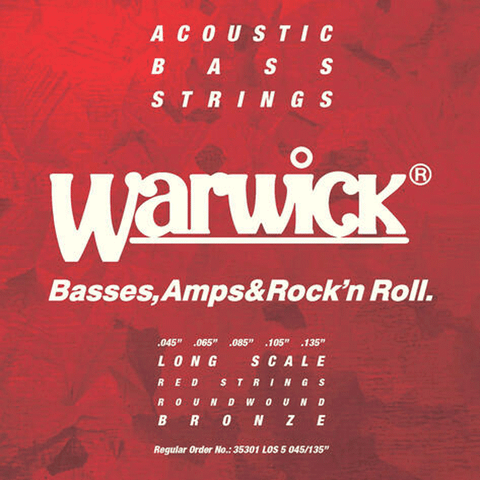 Warwick Red Label 45-135 akustisen basson kielet (uusi)
