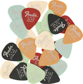 Fender Dura-Tone 351 Picks monivärinen 24 kpl plektrasetti (uusi)