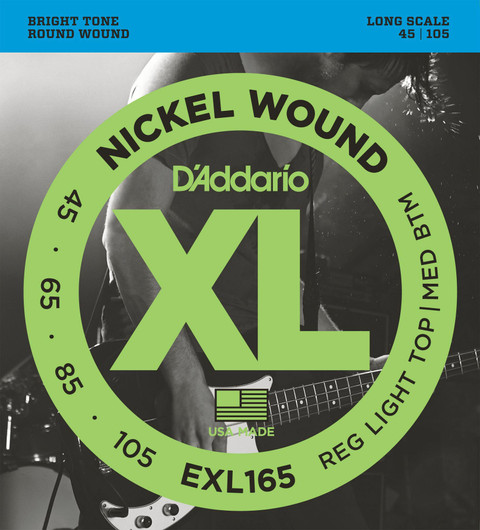 D'Addario EXL165 basson kielet 45-105 (uusi)