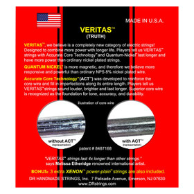 DR Strings Veritas VTE-9/46 (9-46) sähkökitaran kielisetti (uusi)