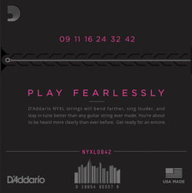 D'Addario NYXL sähkökitaran kielet 9-42 (uusi)