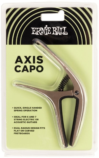 Ernie Ball EB-9608 Axis Capo Pewter (new)