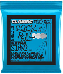 Ernie Ball 2255 Classic Extra Slinky Pure Nickel 8-38 kielet (uusi)