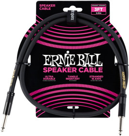 Ernie Ball EB-6071 Speaker Cable 3ft 90cm kaiutinjohto (uusi)