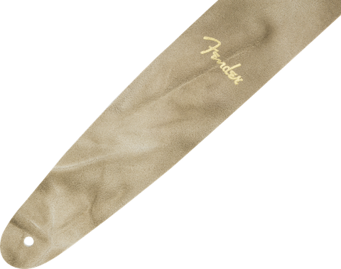 Fender Tie Dye Leather Strap Natural nahkainen kitarahihna (uusi)