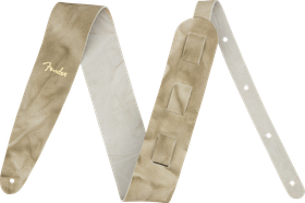 Fender Tie Dye Leather Strap Natural nahkainen kitarahihna (uusi)