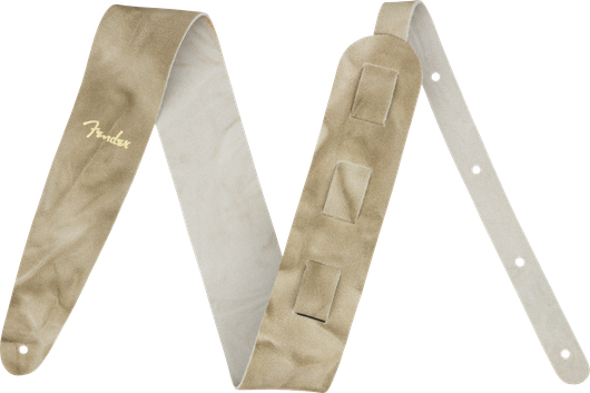 Fender Tie Dye Leather Strap Natural nahkainen kitarahihna (uusi)