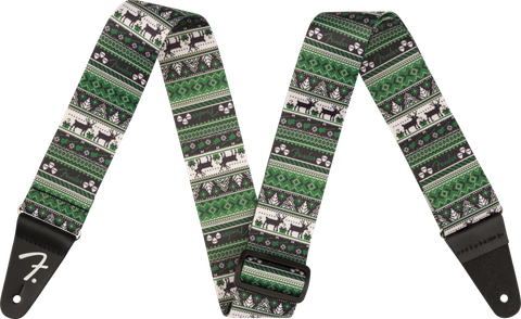 Fender Ugly Xmas Sweater Strap Green Fair  (new)
