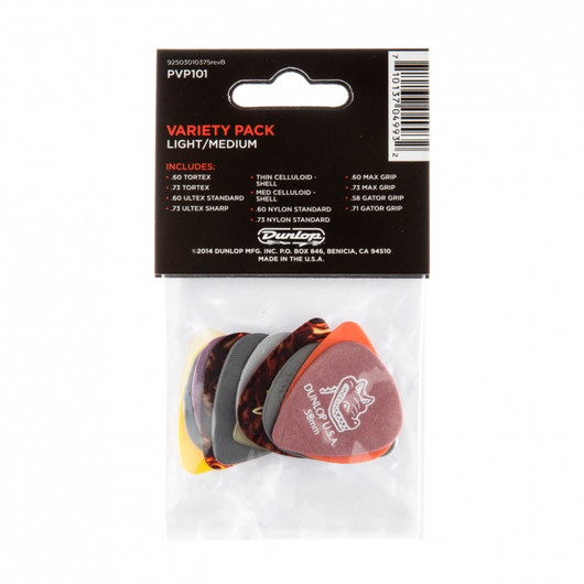 Dunlop PVP-101 plektrasetti thin/medium 12 kpl (uusi)