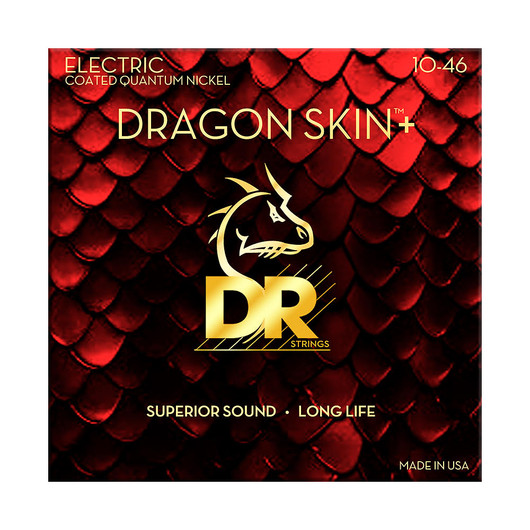 DR Strings Dragon Skin+ DEQ-10 (10-46) sähkökitaran kielisetti (uusi)