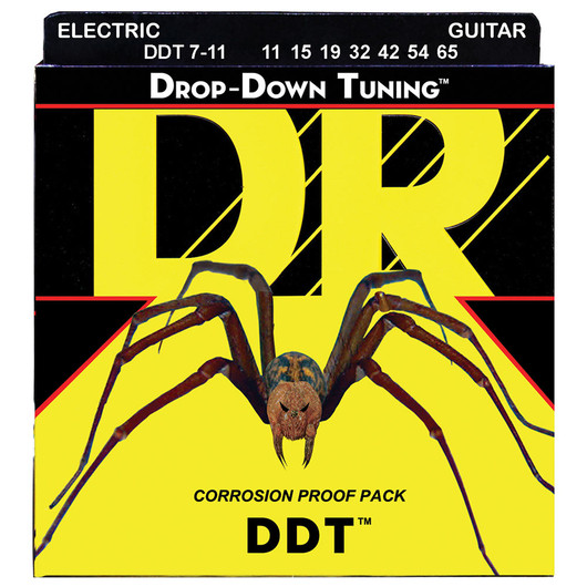 DR Strings DDT7 11-65 7-kielisen sähkökitaran kielisetti (uusi)