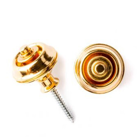 Dunlop Straplok Strap Retainers Dual Design Gold (new)