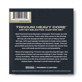 Dunlop Trivium Heavy Core sähkökitaran kielet 10-52 (uusi)