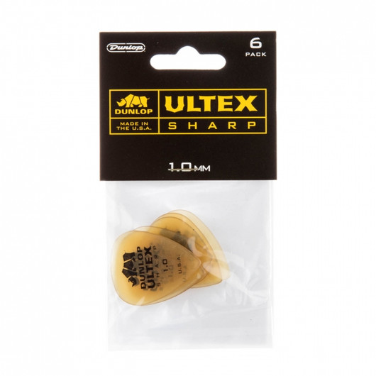Dunlop Ultex Sharp 1,0 mm plektrasetti 6 kpl (uusi)