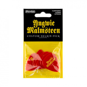 Dunlop Yngwie Malmsteen Red 2.0 mm plektrasetti 6 kpl (uusi)