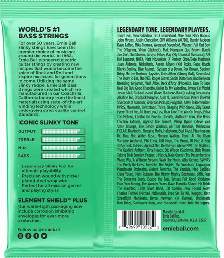 Ernie Ball 2841 Hyper Slinky Bass Nickel bassonkielet 40-100 (uusi)