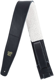 Ernie Ball EB-4137 Italian Premium Leather kitarahihna musta (uusi)