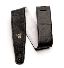Ernie Ball EB-4137 Italian Premium Leather kitarahihna musta (uusi)