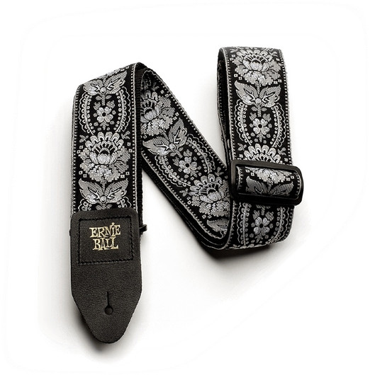 Ernie Ball EB-4150 Silver Orleans Strap kitarahihna (uusi)