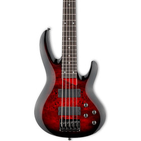 ESP LTD B-205DX Red Burst 5-String Electric Bass (new)