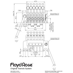 Floyd Rose Original tallasetti musta (uusi)