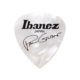 Ibanez Paul Gilbert 1 mm Pearl White plektrasetti 6 kpl (uusi)