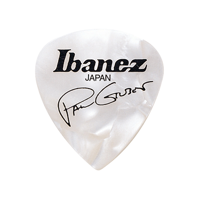 Ibanez Paul Gilbert 1 mm Pearl White plektrasetti 6 kpl (uusi)