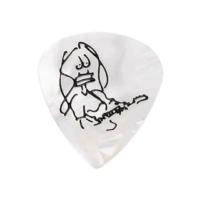 Ibanez Paul Gilbert 1 mm Pearl White plektrasetti 6 kpl (uusi)