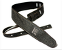 EBS Relic Faded Black Leather Guitar Strap (new)