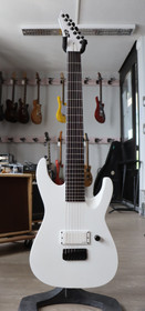 ESP LTD M-7HT Baritone Arctic Metal Snow White Satin 2023 (käytetty)
