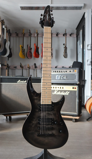 Edwards E-HR-III NT7 QM/M See Thru Black 7-String 2017 (käytetty)
