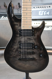 Edwards E-HR-III NT7 QM/M See Thru Black 7-String 2017 (käytetty)