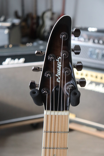 Edwards E-HR-III NT7 QM/M See Thru Black 7-String 2017 (käytetty)