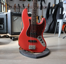 Fender Road Worn 60's Jazz Bass Fiesta Red 2015 + gig bag (käytetty)