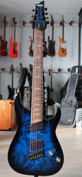 Schecter Omen Elite-7 See Blue Burst 2022 sähkökitara (käytetty)