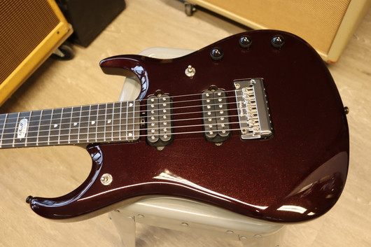 Music Man USA John Petrucci JP12-7 BFR CS Cherry Sugar 2012 (käytetty)