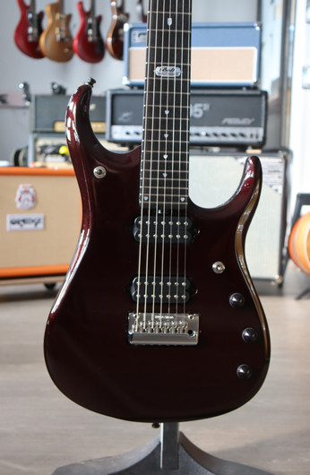Music Man USA John Petrucci JP12-7 BFR CS Cherry Sugar 2012 (käytetty)