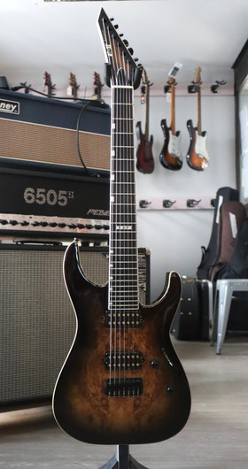 ESP E-II M-II-7 NT Hipshot Dark Brown Natural Burst 2023 (käytetty)