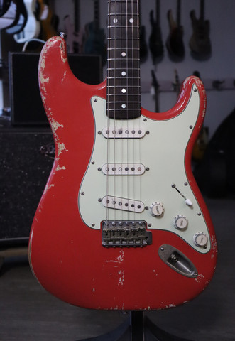 Gas Guitarworks Stratocaster Fiesta Red Relic 2019+case (used)